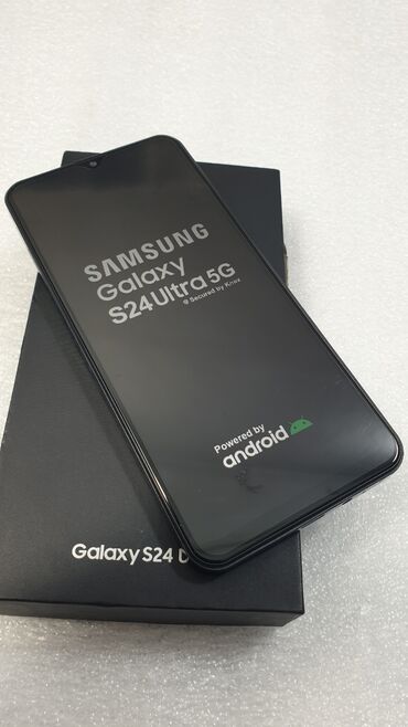 Samsung: Samsung Galaxy S24 Ultra, Б/у, 256 ГБ, цвет - Черный, 2 SIM