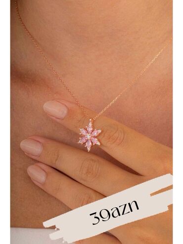 Boyunbağılar: Zərif qadın boyunbağıları kolleksiyası - Qar dənəsi asqılı gümüş — 10