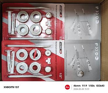 SENE S radiator üçün montaj dəsti – 1/2" Tərkib: - Radiator tıxacları