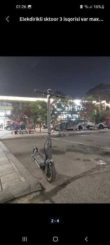 velosiped motoru: İşlənmiş Elektrik samokat 10", 351 - 500 Vt, > 45 km/s, Ünvandan götürmə — 2