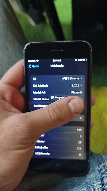 Apple iPhone: IPhone 8, 64 GB, Qara, Qırıq, Barmaq izi, Simsiz şarj — 5