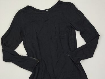 czarne bluzki długi rękaw: Tunic, H&M, S (EU 36), condition - Good