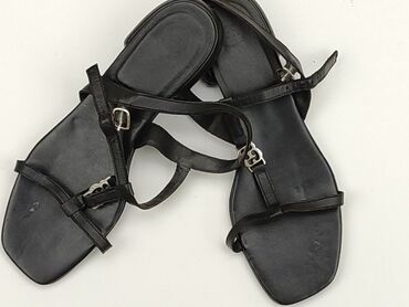 spódnice mini eko skóra: Sandals for women, 39, condition - Fair