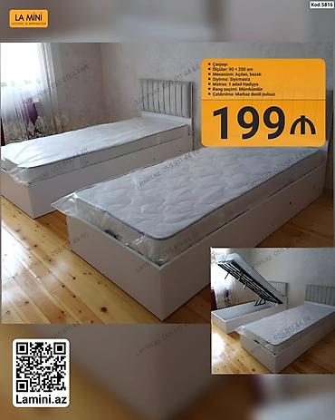 madeyra matras: Çarpayı – açılan bazalı model - Ölçü: 90×200 sm - Mexanizm: Açılan — 1