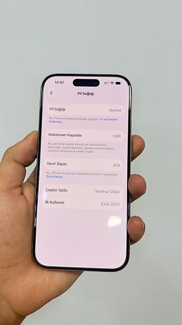 IPhone 15 Pro, 256 GB, Natural Titanium, Face ID