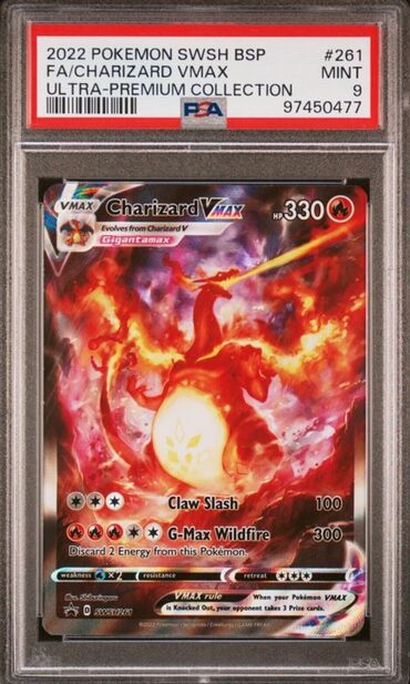 Kolleksiya kartları: Pokemon kart. charizard original. endirim ola biler