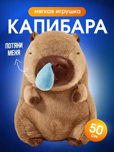 Игрушки: 🎁 Плюшевая Капибара с соплей + мягкий плед — топовый подарок 2025
