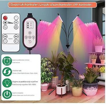sto 90x90: LED lampa za biljke sa stativom i 5 fleksibilne svetlosne trake - Pun — 3