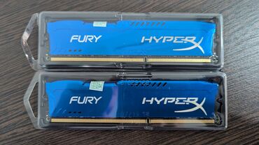 Оперативная память (RAM): Оперативная память, Новый, HyperX, 16 ГБ, DDR3, 1600 МГц, Для ПК