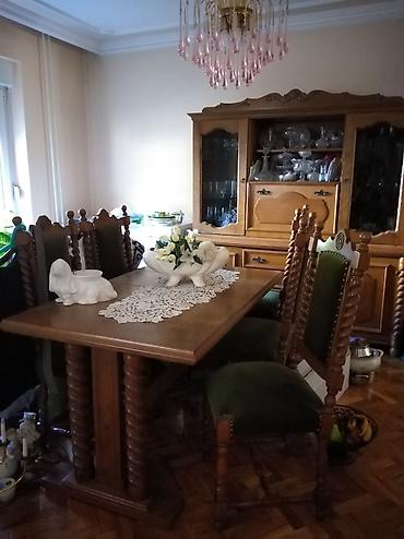 ikea lusteri visilice: Komplet trpezarijskog nameštaja i veliki vitrin-ormar - Materijal — 3