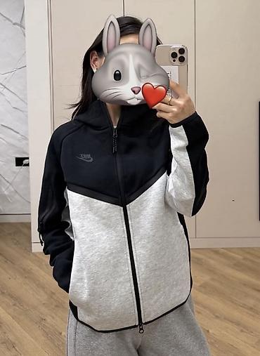 Толстовки: Спортивная толстовка Nike Tech Fleece с капюшоном на молнии. - Цвет — 1