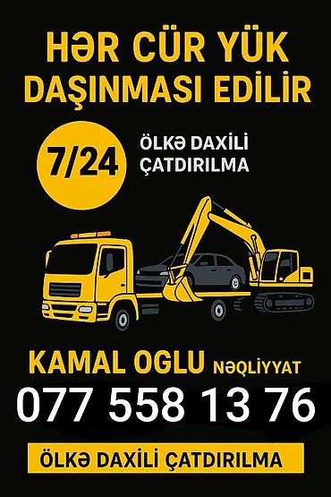karavan icaresi: Xidmət: Hər cür yükdaşıma və ölkədaxili çatdırılma Təsvir: - 7/24 — 1