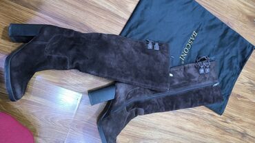 Сапоги: Сапоги, 36, Basconi, Б/у, цвет - Коричневый, Бесплатная доставка — 5