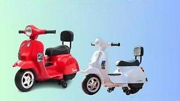 traktor igracka za decu: Vespa dečiji električni skuter – crveni - Autentičan dizajn — 8
