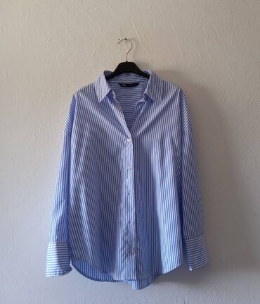 rucno pletene kape i šalovi: Zara, XS (EU 34), S (EU 36), M (EU 38), Stripes, color - Light blue