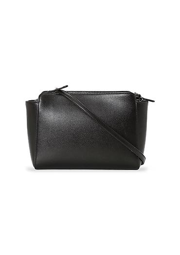 zelena torbica: Emporio Armani Saffiano ženska crossbody torba – crna - Materijal — 3