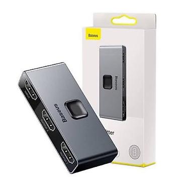 adapt: Baseus Matrix CAHUB-BC0G 4K HDMI İki İstiqamətli Switcher (Space Gray) — 3