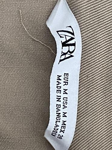 brend geyim: ZARA Denim xaki rəngli qısaəlli köynək-don - Brend: ZARA (ZARA DENIM — 4