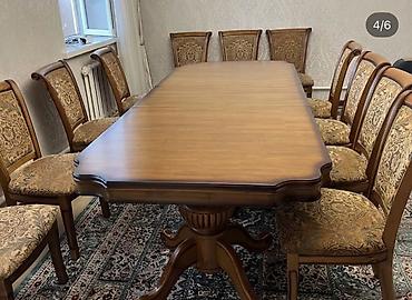 study table: Продается только СТОЛ из натурального дерева, раскрывается/собирается — 3