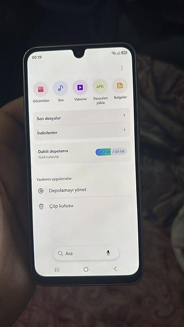samsung galaxy a19: Samsung Galaxy A17, 128 GB, rəng - Gümüşü, Sensor — 3