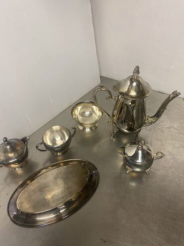 Qəhvə dəstləri və servizlər: Qəhvə dəsti, rəng - Gümüşü, Metal — 2