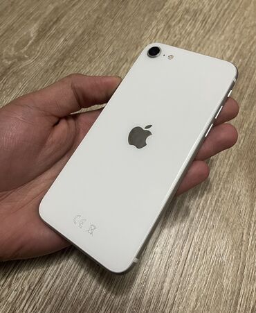 работа в бишкеке 2020: IPhone SE 2020, Б/у, 64 ГБ, White Titanium, Чехол, 79 %