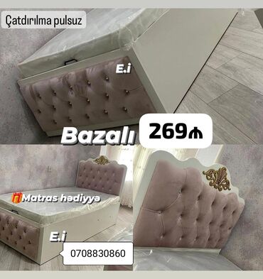 çarpayı gəncə: Yeni, Təknəfərlik çarpayı, Bazalı, Matras ilə