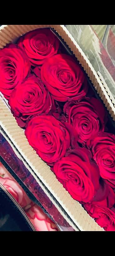 Букеты из живых цветов: Розы и тюльпаны к 8 Марта - Срезанные свежие розы в ассортименте — 2