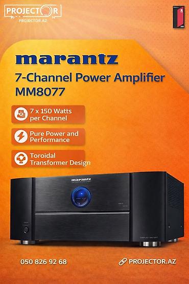 səs sistemi: Marantz MM8077 – 7 kanallı güc gücləndiricisi - Hər kanal üçün 7 x — 1