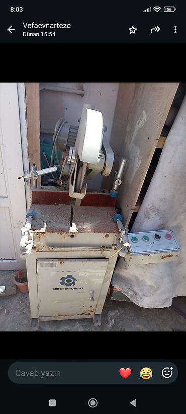 Alətlər: Zimer Machines markalı sənaye avadanlığı paketi 1) Alüminium/profil — 1