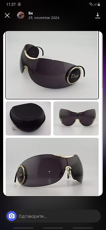 Naočare: Naočare za sunce, Christian Dior, bоја - Crna — 1