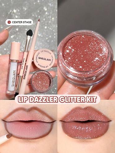 SHEGLAM Lip Dazzler Glitter Kit – “Center Stage” çaları - Dodaqlar lalafo.az -da SHEGLAM Lip Dazzler Glitter Kit – “Center Stage” çaları - Dodaqlar