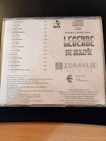 dex rock: CD album: Legende – Sve najlepše Izdanje: PGP RTS, SOKOJ © 1998, CD — 4