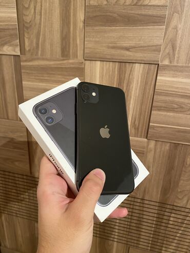 iphone 11 teze: IPhone 11, 64 ГБ, Черный