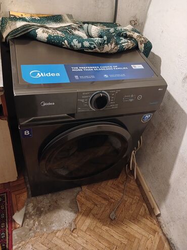 стиральня машина: Стиральная машина Midea, 8 кг, Новый, Без сушки, Нет кредита, Самовывоз