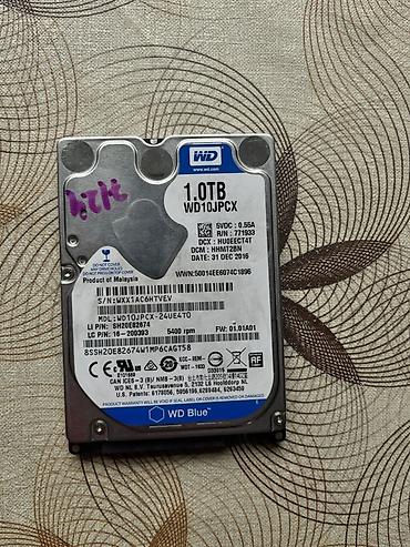 2 tb hdd: WD Blue 2.5" HDD – 1TB (WD10JPCX) Notbuk ve Playstationda istifade — 1