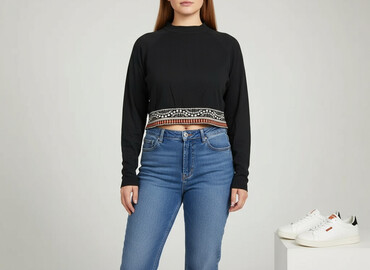 bluzka z otworem na kciuk: River Island, Топ жіночий, розмір 2XL