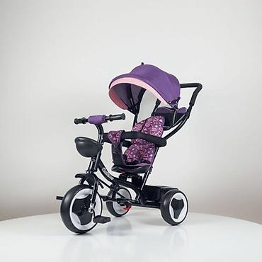 methyl 3: Tricikl sa rotirajućim sedištem Playtime – ljubičasti Opis: - Tricikl — 1