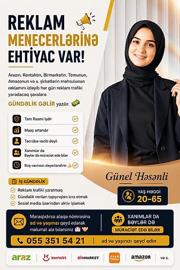 iş elanları merçendayzer: Marketoloq tələb olunur — 1