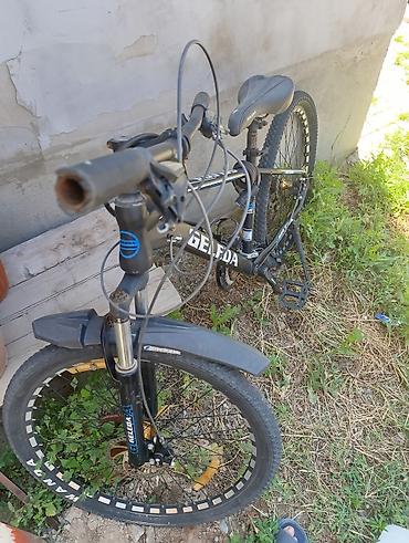 Транспорт: Горный велосипед Geleba (надпись на раме) с колесами 26". Черная рама — 2