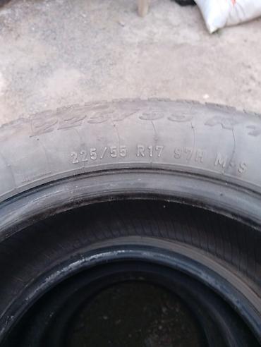 17: Комплект автомобильных шин 225/55 R17 97H M+S. Основные параметры: - — 1