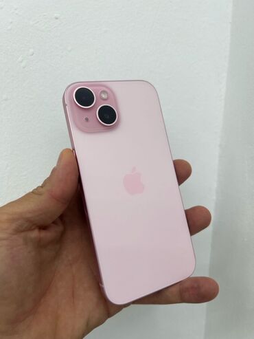 срочно продаю компьютер: IPhone 15, Колдонулган, 128 ГБ, Күлгүн, Коргоочу айнек, Каптама, Куту, 90 %