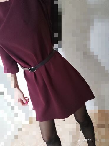 teddy zara: Zara S (EU 36), color - Burgundy, Other style, Other sleeves