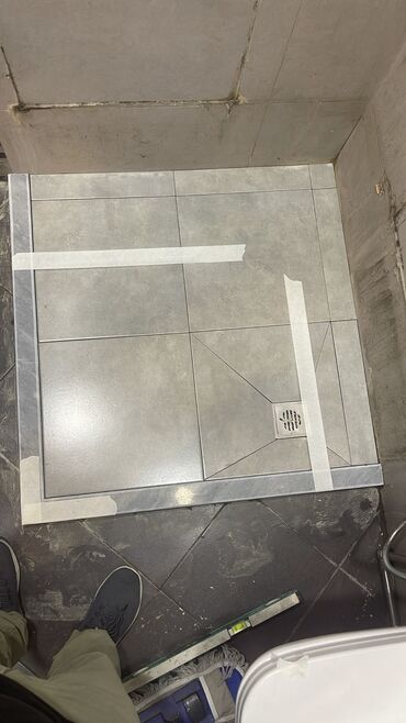 Duş poddonları: Duş gövdəsi/qabının hazırlanması – keramika və mərmər plitələrdən — 13