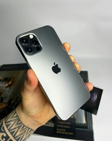 Apple iPhone: IPhone 12 Pro, 256 GB, Qara, Zəmanət, Simsiz şarj, Face ID