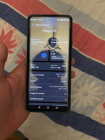 Honor: Honor magic 6 lite 5g. 8 gb rama +8 gb honor turbo ram. i 256 gb — 3