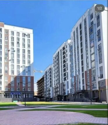 купить квартиру в строящемся доме: 1 бөлмө, 40 кв. м, Элитка, 11 кабат, ПСО (өзү оңдоп түзөтүп бүтүү үчүн)