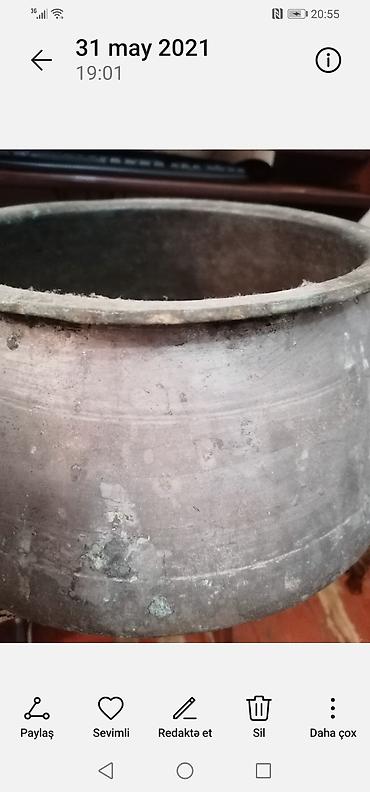 İncəsənət və kolleksiyalar: 1880-cı illərin mis qazanı. İsmayıllı, Lahıc sənətkar misgərlərin əl — 1