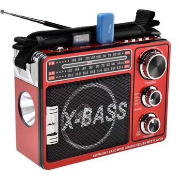akusticheskie sistemy waxiba moshchnye: Радиоприемник yg-201urt ( USB/TF/DC 5v/аккумулятор/шнур USB/фонарь)