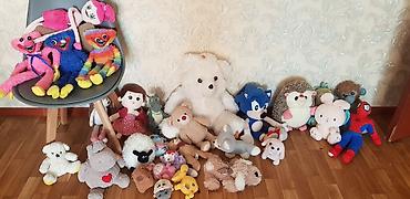 Игрушки: Продаю детские мягкие игрушки разныесмешные в хорошем состоянии. не — 6